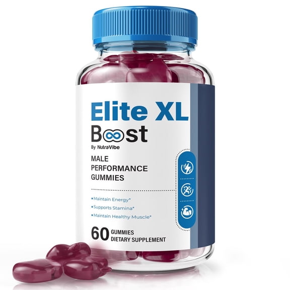 Elite XL Boost – Gummies with a Natural Daily Blend for Energy & Wellness | Great-Tasting, Easy-to-Chew Gummies (60 Gummies)