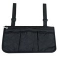 thumbnail image 1 of Wheelchair Armrest Accessories Side Bags To Hang On Side With Bright Line Waterproof Black Walker Storage Pouches, 1 of 5