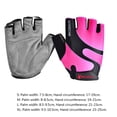 thumbnail image 3 of Naiovety Guantes deportivos de marca de medio dedo, guantes de bicicleta Unisex, guantes de esponja para deportes de ciclismo, guantes transpirables para Ciclismo rosado L Naiovety HW4064-11, 3 of 5