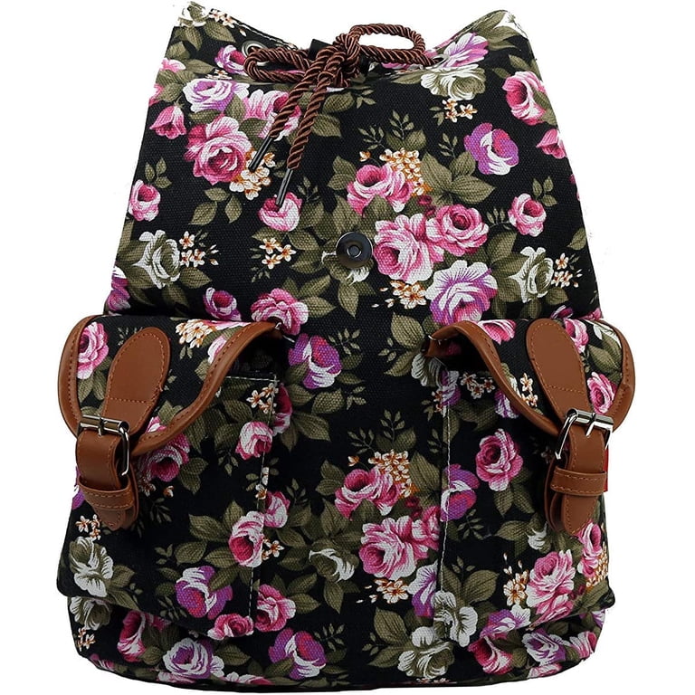 Vintage Women Canvas Travel Satchel Shoulder Bag Backpack  display picture 1