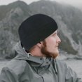 thumbnail image 3 of Gorro de punto con puños, holgado, con calaveras, para hombre y mujer, liso, cálido para invierno blzck, 3 of 8