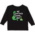 thumbnail image 3 of Inktastic My Great Uncle Loves Me Dinosaur Boys Long Sleeve Toddler T-Shirt, 3 of 5
