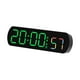 thumbnail image 5 of Reloj de pared LED, reloj electrónico de escritorio, reloj digital multifuncional moderno para Negro y verde, 5 of 9