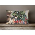 thumbnail image 4 of Pug Cozy Christmas Throw Pillow 12 in x 16 in, 4 of 4