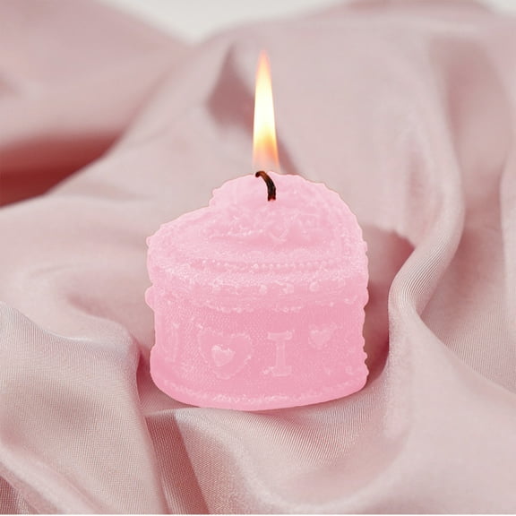 HongHeng Clearance Under $2.00 1Pc Valentine's Day Heart Candles- Love Heart Shape Scented Candles- Handmade Aromatherapy Candles for Valentine's Day, Wedding, Anniversary, Birthday, Home Decor