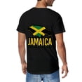 thumbnail image 3 of T-shirt Jamaica Map Outline  Soft Cotton Adult Heat-Transfer Graphic T-Shirt - 180g Breathable Fabric, Unisex Summer Casual Wear with Durable Heat-Printed Design, 3 of 10