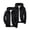 A01 Black, variant on 2-Pack Kids Rain Jacket Boys Girls Lightweight Windbreaker Jackets Hooded Zip Up Windproof Coats Casual Outdoor Activewear with Pockets Spring Fall Outerwear Set