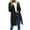 Black, variant on HAiming Womens Rain Jacket Zip up Waterproof Lightweight Raincoats Stripe Lined Hooded Long Outdoor Coats with Pocket