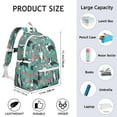 thumbnail image 6 of Australian Shepherd Floral Backpack for School,Cute School Bag,Schoolbag with Adjustable Shoulder Straps & Padded Back,13.4"x11"x4.7", 6 of 6