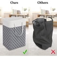 thumbnail image 3 of PEACNNG Laundry Basket Hamper Large Collapsible Laundry Hamper, Freestanding Clothes Hampers for Laundry, Bedroom, Dorm, Clothes, Towels, Toys, 75L, 3 of 5