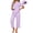 C-Purple, variant on Pajamas for Women Short Sleeve Tops and Capri Pants Casual Womens Pajamas Sets with Pocket