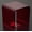 Dark Red, variant on T'z Tagz 4x4x4 Clear Single Unit Acrylic Home Decor or Showcase Riser