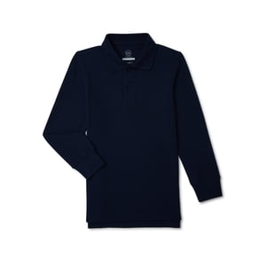 Wonder Nation Boys Long Sleeve Polo Shirt