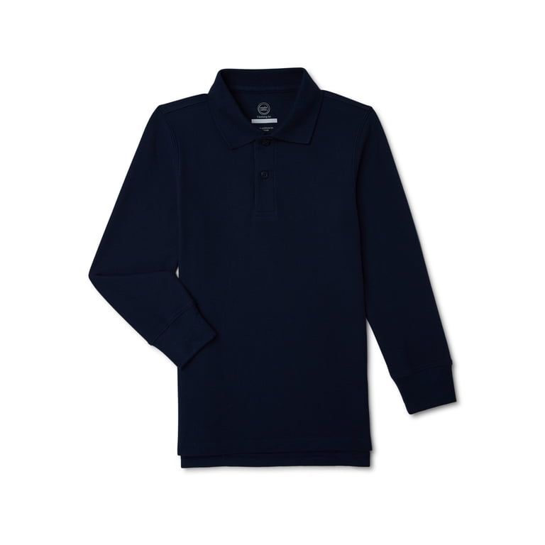 Wonder Nation Boys Long Sleeve Polo Shirt photo 1