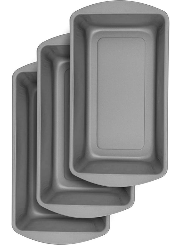 G & S Metal Products Company Baker Eze Large Loaf Pan, Set of 3, BE