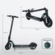 thumbnail image 5 of Scooter Electrico Patin Plegable para Adulto con Luz Led 400W Nova Ride Air, 5 of 9