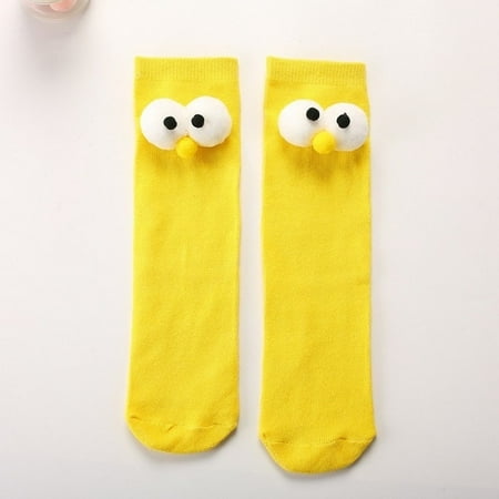 

Kids Cotton Cartoon Big Eye Long Socks For Children Girls Boys Baby Stockings