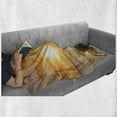 thumbnail image 5 of Hawaiian Soft Flannel Fleece Blanket, Warm Tropical Sunset on Sands of Kaanapali Beach in Maui Hawaii Traveling, Cozy Plush for Indoor and Outdoor Use, 60" x 80", Orange Green Pink, by Ambesonne, 5 of 5
