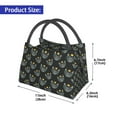 thumbnail image 2 of Easygdp Visages du Chat Sac à Lunch Isolé Réutilisable à Bandoulière pour Bureau, 2 of 6