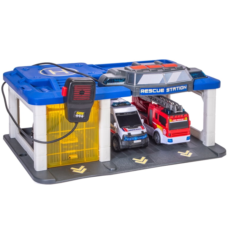 輸入玩具　Dickie Toys　レスキューステーションセット Dickie Toys - Rescue Station - Walmart.com
