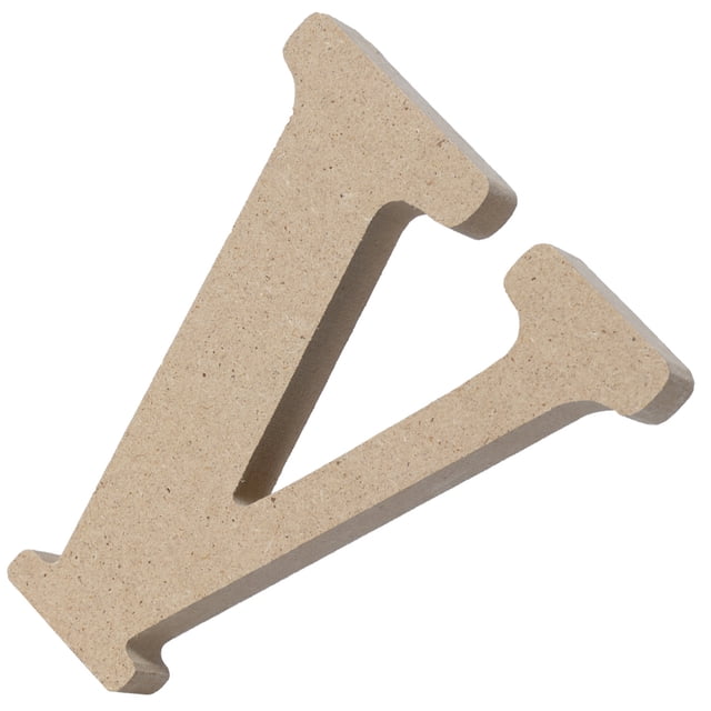 OULII Wood Block Letters Wall Decor Natural Style Light Brown 1Pcs