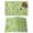Green, variant on Light Blue Teal Placemats Set of 8, Retro Botanical Abstract Art Placemats for Dining Table, Place Mats for Kitchen Tabletop, Waterproof Wipeable Dining Table Mats Set