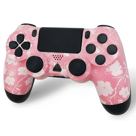 Wireless Controller for PS4/Slim/Pro, with Charging Cable, Great gamepad Gift (Pink)