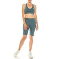 thumbnail image 2 of LA12ST Women High Waist Athleisure Yoga Shorts Workout Running Compression Exercise Biker Shorts Side Pockets, 2 of 3