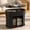 Black, variant on WARAYZ Rotating Tabletop Lift-Top Coffee Table with Storage & Power Outlet, Oak