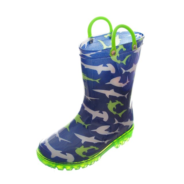 Lilly of New York Boys' LightUp Rubber Rain Boots (Sizes 11 3