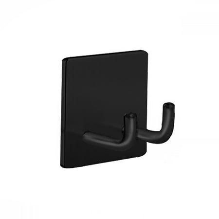 

Zchome Door Hook Practical Strong Bearing Capacity Stainless Steel Self-adhesive Double-hook Portable Hook for Daily Use