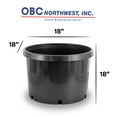 thumbnail image 2 of Pro Cal 10 Gallon Premium Nursery Black Plastic Planter Garden Grow Pots, 5 Pack, 2 of 7