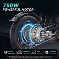 thumbnail image 5 of DTTZH Electric Bike for Adults, 750W Rated Motor, 60V/30Ah, 28 MPH, 100 Miles, E Mountain Bike, 20" x 4" Fat Tire Ebike, UL2849 Certified, 5 of 9