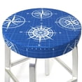 thumbnail image 3 of Goofa Compass Printed Stool Covers Round, Waterproof Round Bar Stool Covers Anti-Slip Round Bar Stool Seat Cover with Elastic Bands Durable-12 inch, 3 of 7