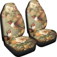 thumbnail image 3 of XYZCANDO Car Seat Covers Two Birds 2 Pack Front Seat Cover Waterproof Sedan Van SUV Washable Anti-Scratch Car Front Seat Covers, 3 of 10