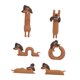 thumbnail image 4 of Figuras de Perro Salchicha de 6 Piezas para Decoración de Salpicadero, Bonitos Accesorios Coleccionables para El Interior Del Coche, para El Hogar, Es, 4 of 9