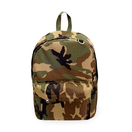 Everest Classic Woodland Camo Backpack, One Size