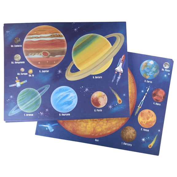 Roylco Solar System Craft Paper, 64 Sheets