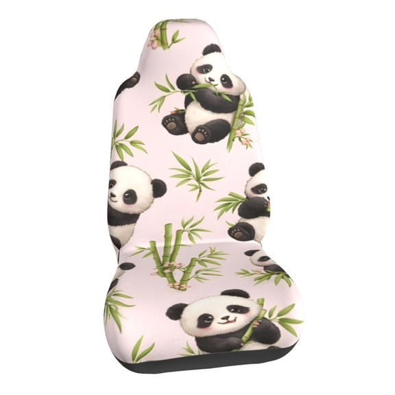 Cute Panda Car Seat Covers Stretch Car Seat Protectors Universal Fit