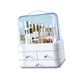 thumbnail image 1 of Organizador de baño transparente con tapa transparente, organizador de cajones de escritorio para mostrador Blanco, 1 of 9