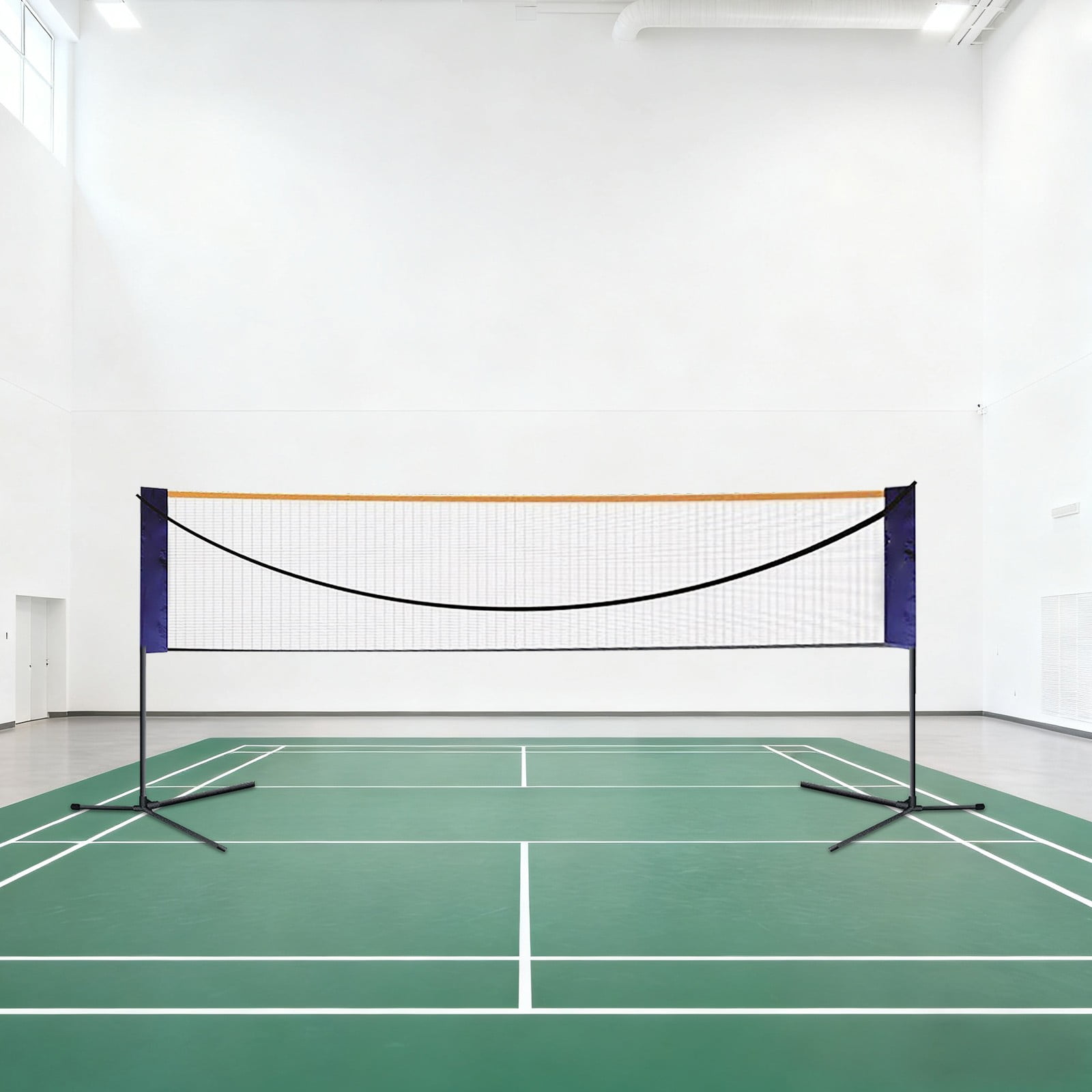 Miumaeov 20ft Badminton Net Portable Volleyball Tennis Net Set Height Adjustable W/ Carry Bag and Stand