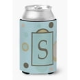 thumbnail image 1 of Letter S Initial Monogram - Blue Dots Can Or Bottle Beverage Insulator Hugger, 1 of 1
