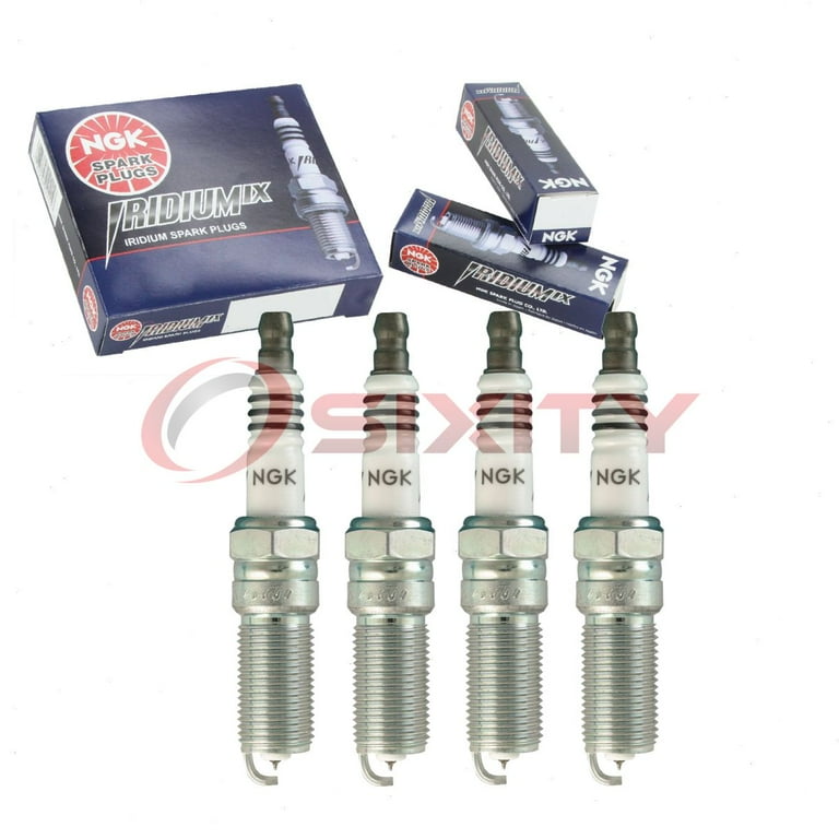 NGK 4344 Iridium IX Spark Plugs 4 pc Set, High Performance Auto