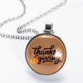 thumbnail image 2 of Thanksgiving Font Elegant Glass Circular Pendant Necklace - Stunning Jewelry for Women, 2 of 5