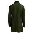 thumbnail image 6 of Women Autumn And Winter Solid Color Temperament Warm Slim Long Sleeve Pocket Woolen Coat Winter Jackets Women Long Wool Coat Womens Business Elegant Womens Coats Long Straight Coat Solid Coat Women, 6 of 6