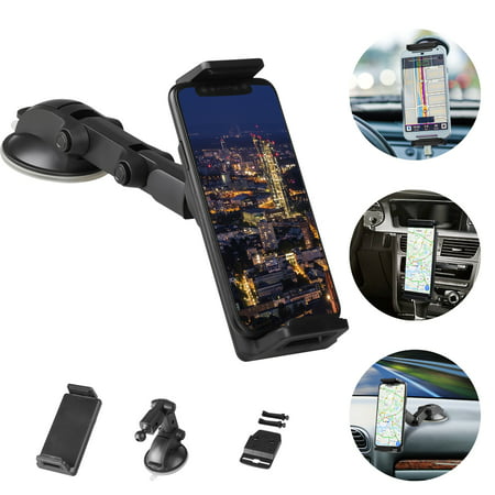 EEEKit Car Phone Mount, Dashboard Windshield Air Vent Car Phone Holder with Strong Sticky Gel Pad Compatible for  iPhone 11 XS X 8 8Plus 7s 6s Plus Samsung Galaxy S10 S9 S8 Note 9 and More (Best Sticky Note App For Iphone)