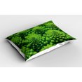 thumbnail image 2 of Ambesonne Nature Pillow Sham, Broccoli Kale Foliage, 26" X 20", Lime Green, 2 of 2
