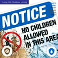 thumbnail image 5 of No Children Allowed In This Area, OSHA Sign,, 5 of 8