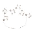 thumbnail image 2 of flor de cristal de brillo en forma de corazón pelo pelo clip de pelo niñas mujer casco Sunnimix Nupcial Hair Vine, 2 of 8