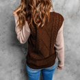 thumbnail image 6 of AOMPMSDX Women's Outerwear Vests Oversized Sweater Vest For Women V Neck Sleeveless Solid Color Loose Pullover Sweater S Coffee, 6 of 9